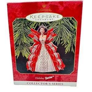 Hallmark Keepsake Ornament Holiday Barbie 1997 Christmas Collector's Series Vint